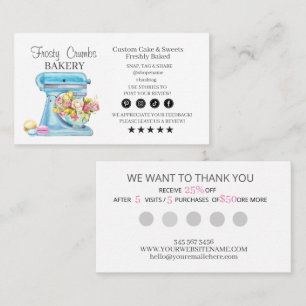 Bakery Business Loyalty Visitekaartje