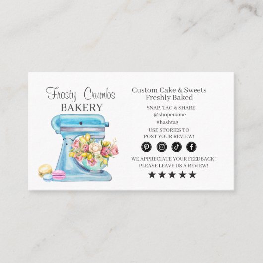 Bakery Business Loyalty Visitekaartje (Voorkant)