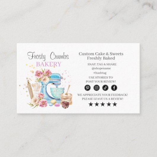 Bakery Business Loyalty Visitekaartje (Voorkant)