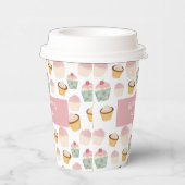 Bakery Cafe Cupcake Business Takeaway Papieren Bekers (Rechts)