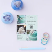 Bakery Cake Foto Sociale Media QR Flyer (Enkel)