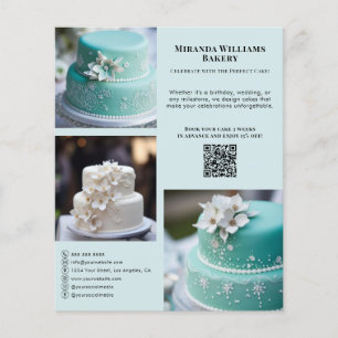 Bakery Cake Foto Sociale Media QR Flyer