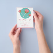 Bakery Cakepop Traktaties Zoete Voedselwagen Flyer (Hand)