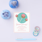 Bakery Cakepop Traktaties Zoete Voedselwagen Flyer (Enkel)