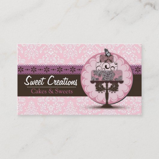 Bakery/Cakes/Sweets Creations Visitekaartje (Voorkant)