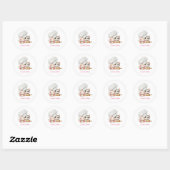 Bakery Chef's Hat Kitten Ronde Sticker (Vel)