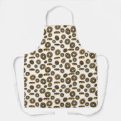 Bakery Chocolate Frosted Donut Pattern Schort (Voorkant)