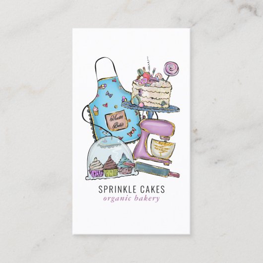 Bakery Colorful Modern Visitekaartje (Voorkant)