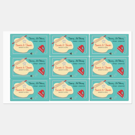 Bakery Cookie Business Stickers (Vel)