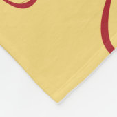 Bakery,  croissant,  food vintage seamless pattern fleece deken (Hoek)