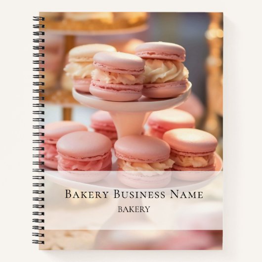 Bakery Custom Foto Sociale Media QR Code Notitieboek (Voorkant)