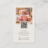 Bakery Custom Foto Sociale Media QR Code Visitekaartje (Achterkant)