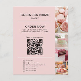 Bakery Custom Foto Sociale Media QR Flyer