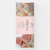 Bakery Custom Logo Photo Social Media Pink Spandoek (Verticaal)