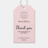 Bakery Custom Logo Thank You Cadeaulabel (Voorkant)