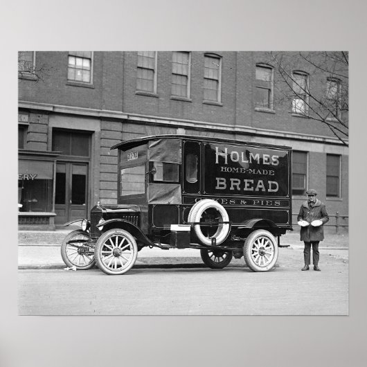 Bakery Delivery Truck, 1923.  foto Poster (Voorkant)