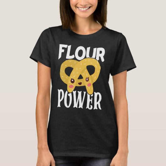 Bakery Donut Baking Flour Power Confectioner Cake T-shirt (Voorkant)