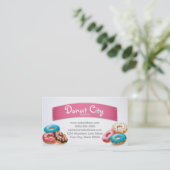 Bakery Donut Visitekaartje Design Sjabloon (Staand voorkant)