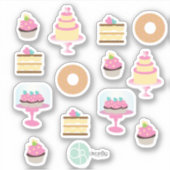Bakery Fun Donut Cake Cupcake Collectie Planner Sticker (Voorkant)