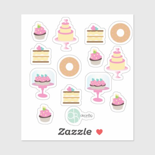 Bakery Fun Donut Cake Cupcake Collectie Planner Sticker (Vel)
