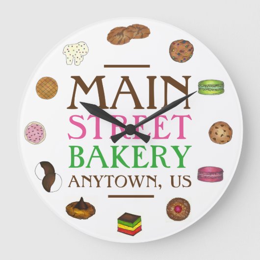 Bakery Gingersnap Macaron Sugar Peanut Cookies Grote Klok (Voorkant)