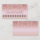 Bakery Glitter Drift Roos Gold Loyalty Punch (Voorkant / Achterkant)