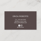 Bakery Gold Cake Logo Sweet Boutique Chef Elegant Visitekaartje (Achterkant)