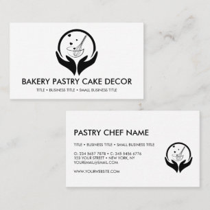 Bakery koken gebak pizzeria logo visitekaartje