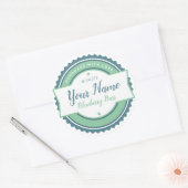 Bakery Label Keuken Sticker Aqua Blauwe (Envelop)