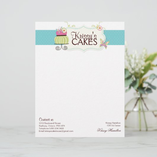 Bakery Letterhead Briefhoofd (Staand voorkant)