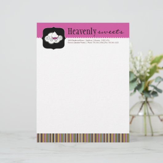 Bakery Letterhead Gepersonaliseerd Briefhoofd (Staand voorkant)