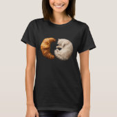 Bakery Liefhebber Kat – Croissant Kitty T-shirt (Voorkant)