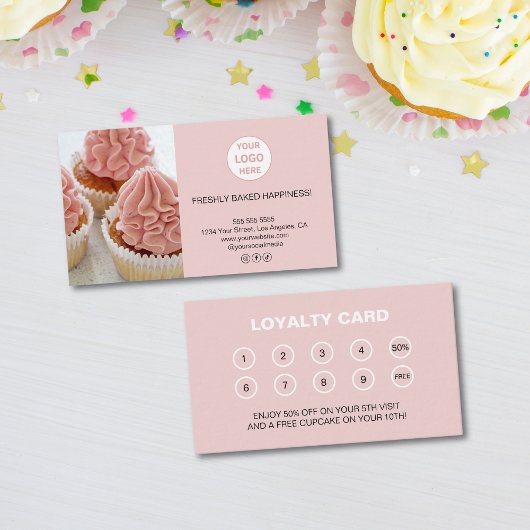 Bakery Logo Business Reward Klantenkaartje
