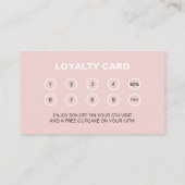 Bakery Logo Business Reward Klantenkaartje (Achterkant)