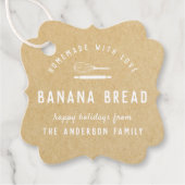 Bakery Logo Holiday Baking Gift Kraft Bedankjes Labels (Voorkant)