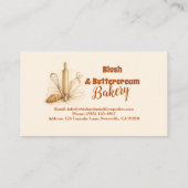 Bakery Logo Pastry Shop Branding Visitekaartje (Achterkant)