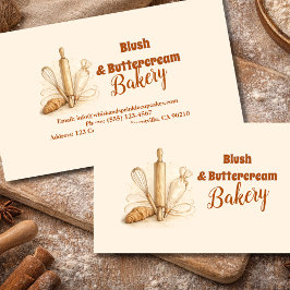 Bakery Logo Pastry Shop Branding Visitekaartje