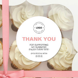 Bakery Logo Thank You Ronde Sticker