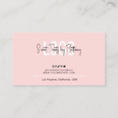 Bakery Loyalty Card Cupcake Feminine Modern Script (Achterkant)