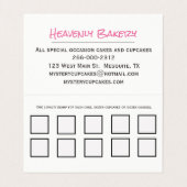 Bakery Loyalty Folded Visitekaartje (Binnenkant ongevouwen)