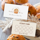 Bakery Loyalty Kaart Cupcake Chocolade Muffin Visitekaartje