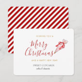 Bakery Merry kerstfeestdag Kaart (Voorkant / Achterkant)