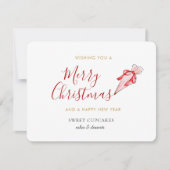 Bakery Merry kerstfeestdag Kaart (Voorkant)