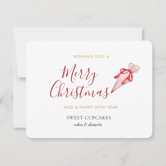 Bakery Merry kerstfeestdag Kaart (Voorkant)