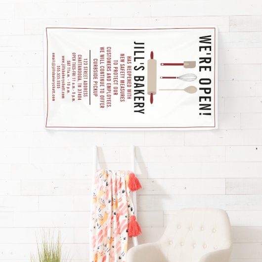 Bakery Open Red Kitchen Food Business Restaurant Spandoek (Insitu)