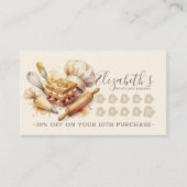 Bakery Pastry Chef Baking Catering Loyalty Punch (Voorkant)