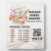 Bakery Pastry Chef Baking Catering Opening Hours Fotoplaat (Voorkant)