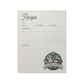 Bakery Pastry Chef Baking Recipe Page Cookbook Notitieblok (Linkerzijde)