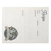 Bakery Pastry Chef Baking Recipe Page Cookbook Notitieblok (Voorkant)