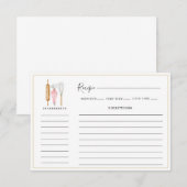 Bakery Pastry Chef Baking Utensils Recipe Notitiekaartje (Voorkant / Achterkant)